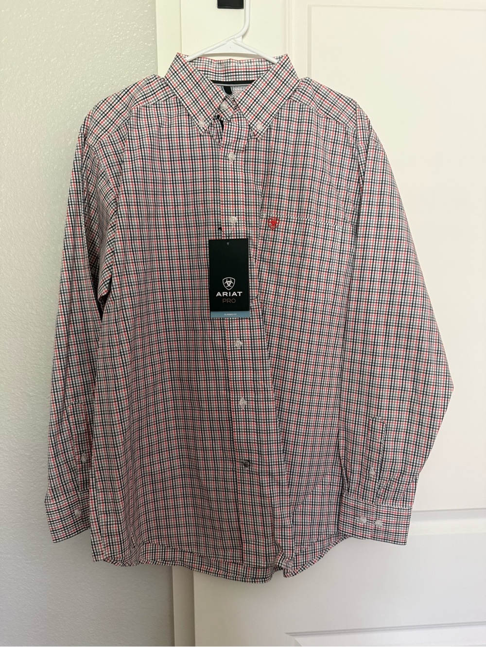 Ariat Plaid Button-Down Shirt in Red and Blue